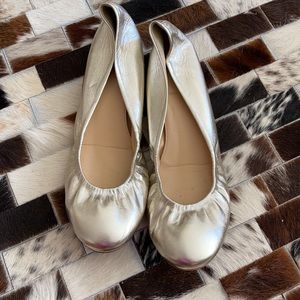 Gold J Crew flats!